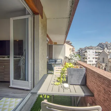 公寓 T2 Moderne Et Cosy Dans Rue Au Calme ! 艾克斯莱班