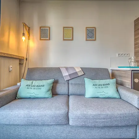 公寓 T2 Moderne Et Cosy Dans Rue Au Calme ! 艾克斯莱班